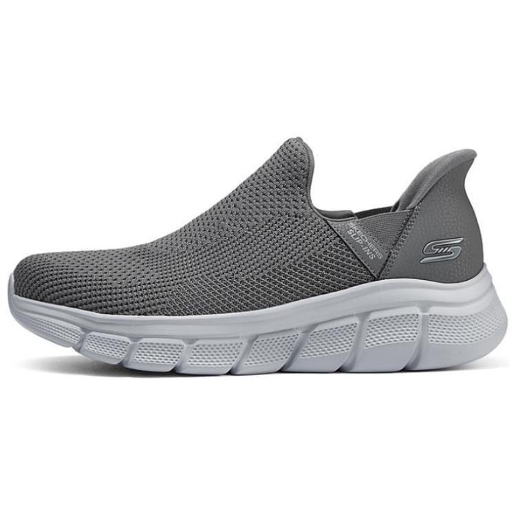 Skechers Bobs B Flex Slip-Ins Comfortable Shock-Absorbing Breathable Quick-Dry Low-Top Casual Shoes Men sneakers Gray 118306-GRY 41