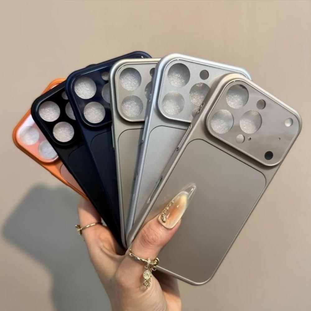 Original Protective Bumper Plain Color Case for iPhone 17 Air 16 15 14 13 Pro Max 17pro Hard Acrylic Matte Armor Cover