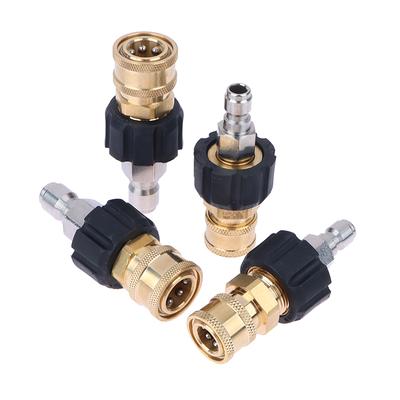Acoples Rápidos para Hidrolimpiadora M22 14/15mm a 1/4 3/8 Pulgada Manguera y Pistola Adaptador Máx. 4500 Psi