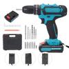21V Impact Driver Kit Cordless Drill 3in1 Power Tools 35N.m .  1280RPM Stepless Speed Control Support 10mm Drilling Wi