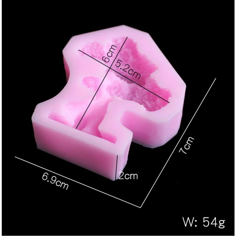 Pine Tree Silica Gel Mold DIY Soft Candy Clay Candle Fragrance Epoxy Resin Mold Decorative Crafts Mold