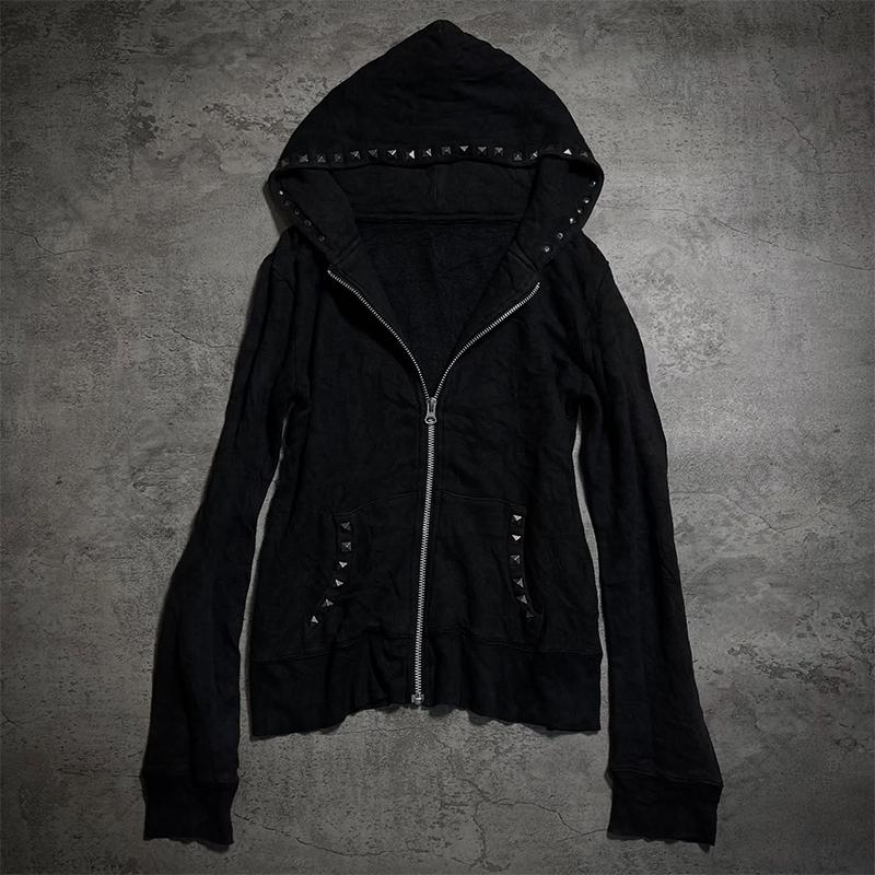 2KWEIRD Sudadera con Capucha Estética Gótica para Mujer Otoño Invierno Cuello de Piel Casual Diseño Elegante Slim Cárdigan Sudadera Ropa Harajuku Años 2000