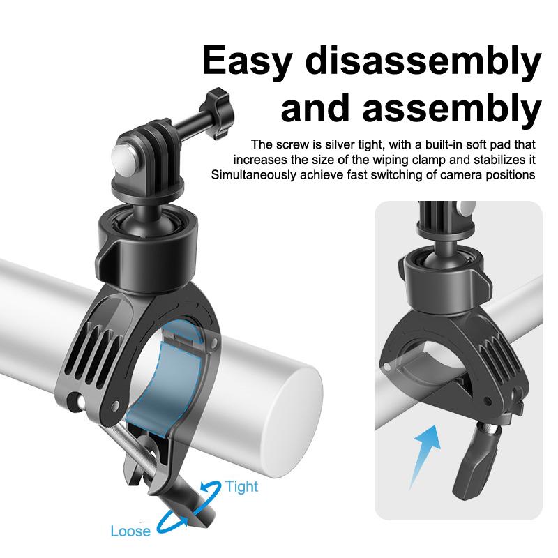 Universal Sport Camera Bike Riding Holder For Dji Action 5 Pro For Insta360 For Go Pro Bicycle Motorcycle Stand Brackets
