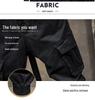 Men's Trendy Black Multi-Pocket Overalls - Autumn/Winter Collection