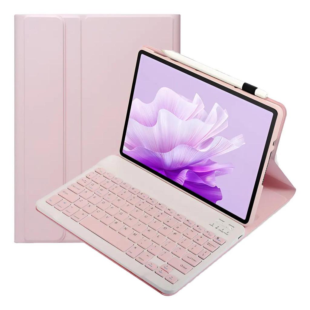 Honor Pad X9/B Max Leather Protective Case with Bluetooth Keyboard, Backlit, Magnetic, Russian Support.