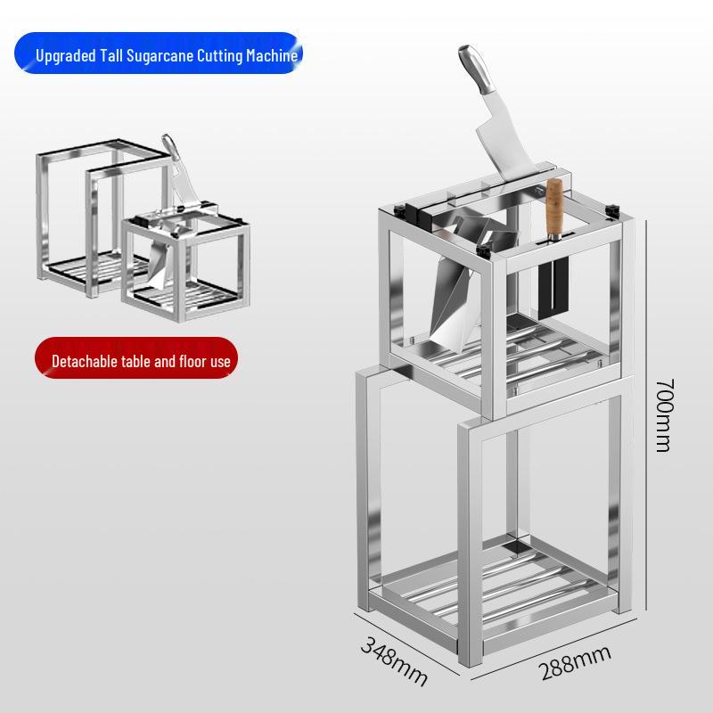 Stainless Steel Sugarcane Chopper and Crushing Knife Holder - Blue