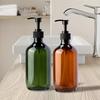 500ml Refillable Shampoo Bottle Plastic Empty Pump Soap Dispenser for Liquid Kitchen Soap Bottle Hotel Bathroom Accessories