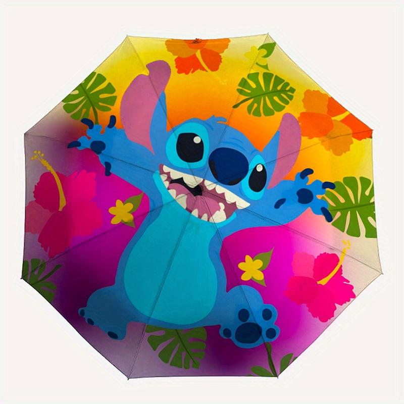

1pc Stitch 8-Rib Automatic Folding Umbrella, Portable & Foldable, All-Season Portable Umbrella for Women & Men yy250731181
