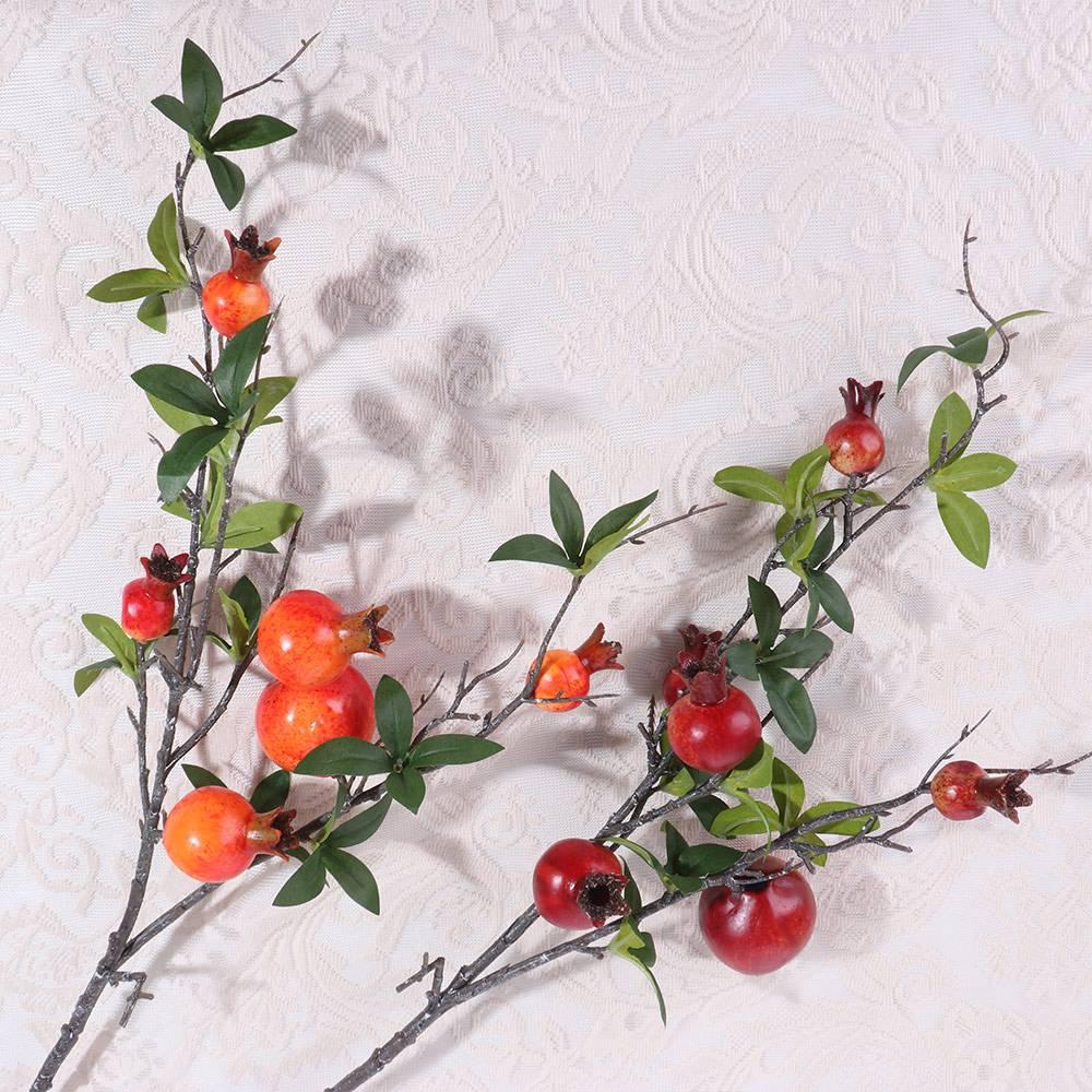 6-Frucht-Simulation Granatapfel Frucht Plastik Künstliche Pflanzen Haus Wohnzimmer Dekoration