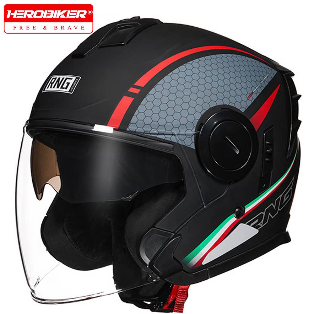 Motocross Helmet Riding Safety Helmets 3/4 Open Face Helmets Summer Motorcycle Helmet Waterproof And Drop-proof Helmet For Men