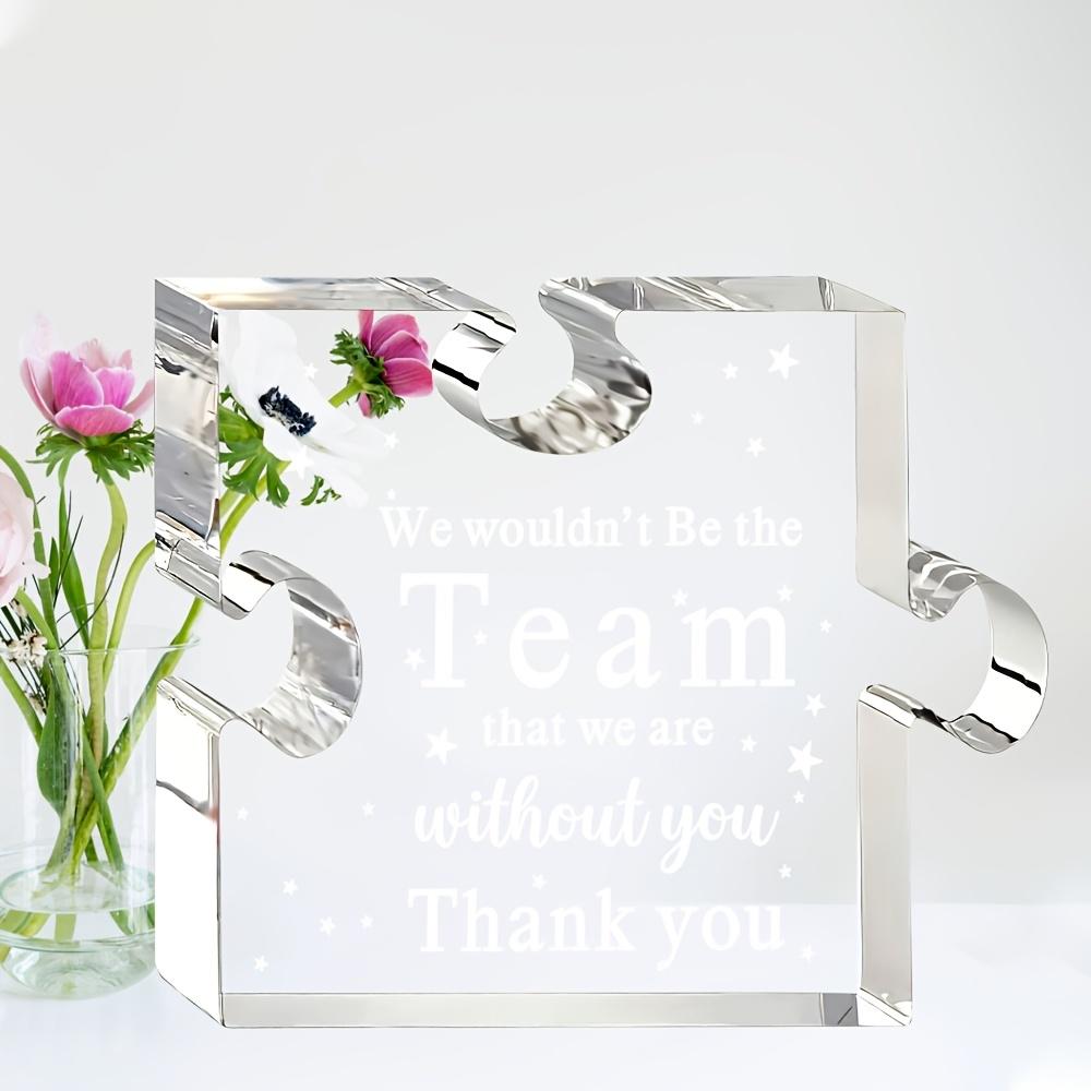 Team-Plakette, Dankeschön-Geschenke für Führungskräfte, Chefs, Wertschätzungsgeschenk für den Chef, Andenken für den Bürorücktritt, Mitarbeiter-Wertschätzungstag-Geschenke für das Team