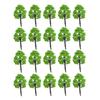 20pcs Model Trees 1:100 Train Railroad Diorama Wargame Park Landscape Scenery