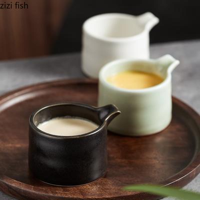 Ceramic Seasoning Dish Sauce Dishes Milk Coffee Cup 7cm Soup Basins Creative Hotel Restaurant Solid Color Tableware Sauce Plates