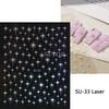 3D Französisch Sterne Nagel Aufkleber Laser Golden Lila Sterne Nagel Aufkleber Glitter Charms Maniküre Kunst Dekor