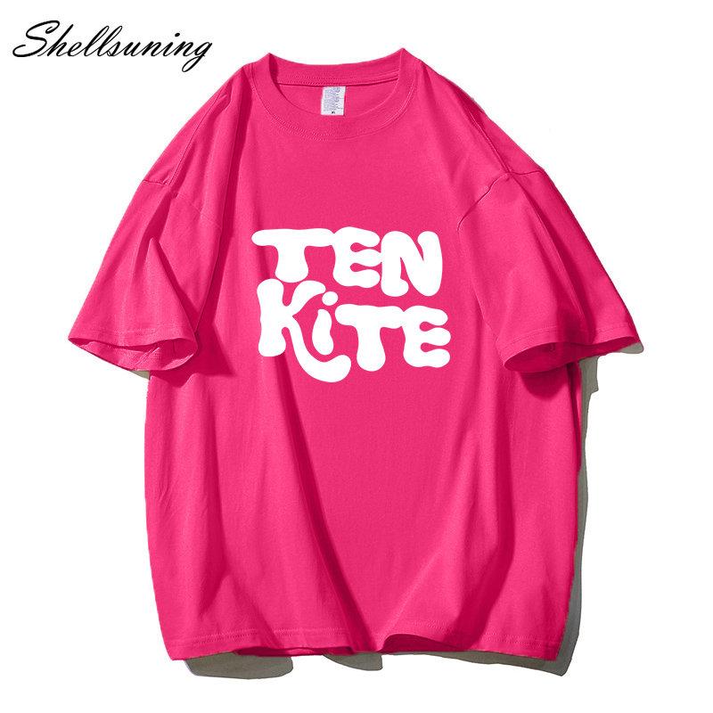 Shellsuning модные футболки с рисунком из 100% хлопка женские летние футболки с короткими — фото 9