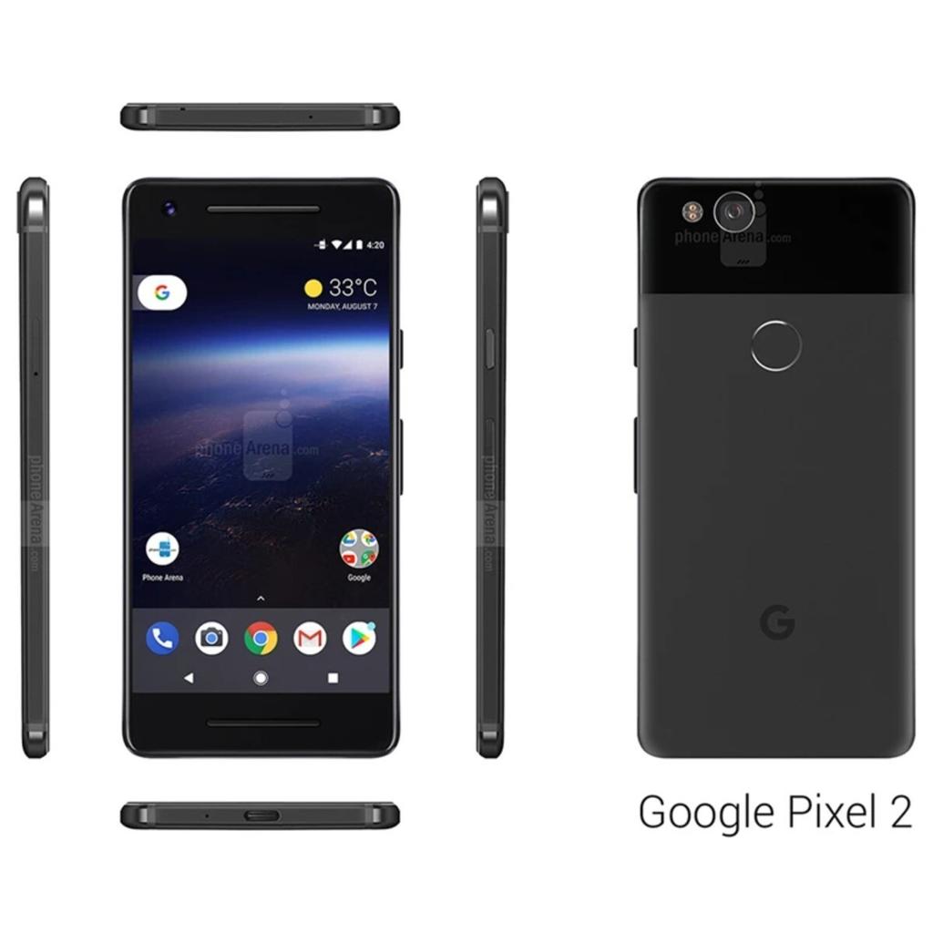 Refurbished Google Pixel 2 Original 4GB RAM 64GB/128GB ROM Single Sim 4G LTE Unlocked Fingerprint Smartphone