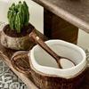 Tazza da Caffè a Forma di Guscio di Cocco Fatta a Mano Tazza in Ceramica per Bevande Calde Lavabile in Lavastoviglie Facile da Pulire Decorazioni per la Casa