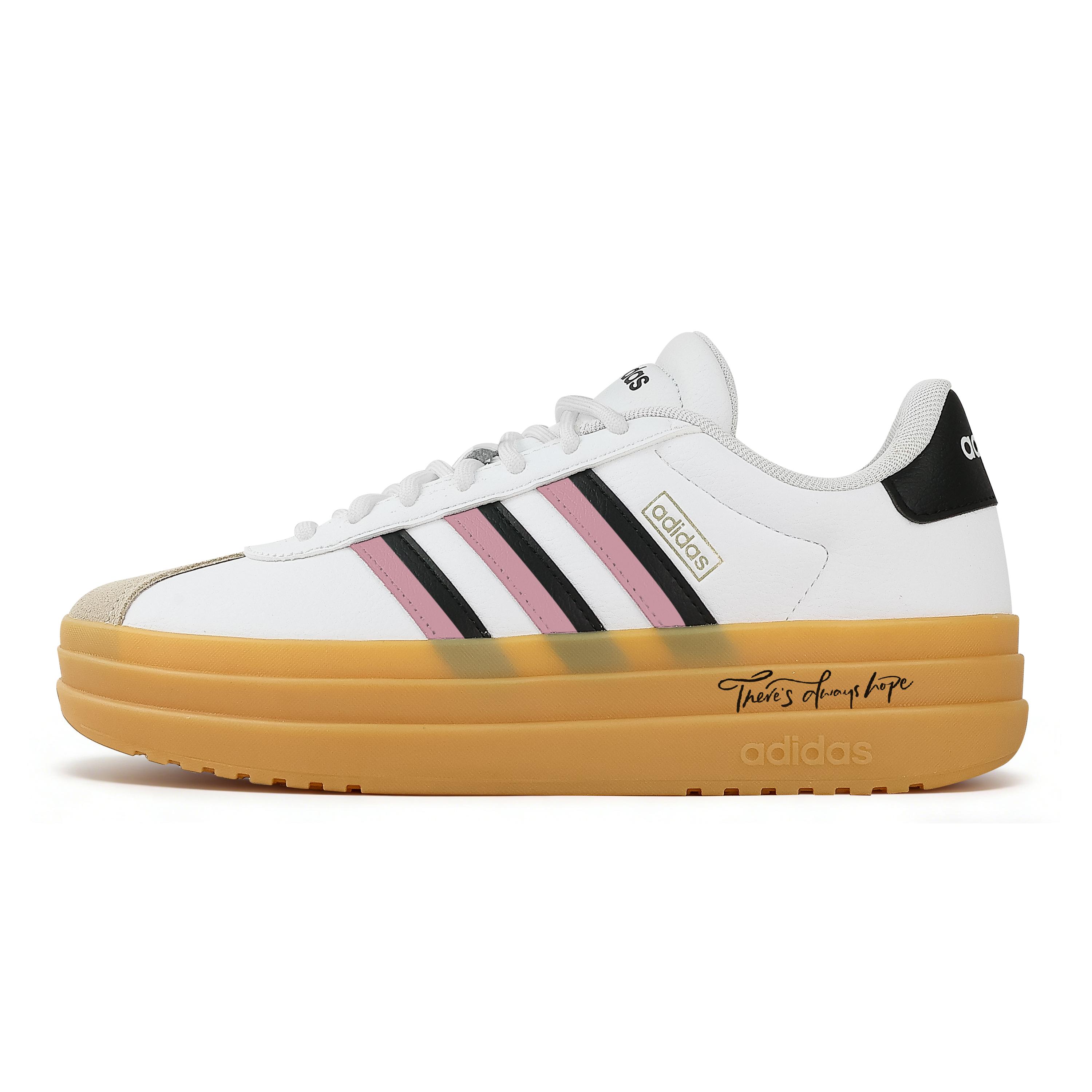 Adidas VL Court Bold Hope Beloved Износостойкие Нескользящие Низкие Скейтбордические Кроссовки Женские Белые IH3083(Команда529-) 38
