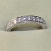 Milan Girl Schlichter Ring für Hochzeitsfeiern, bunter kubischer Zirkonia, Jahrestagsgeschenk, Heiratsantragsring, ewiger klassischer Temperamentschmuck