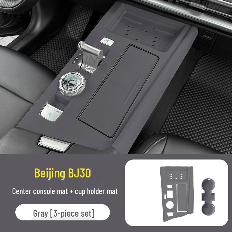 Beijing BJ30 Silikon Mittelkonsole & Schalthebel Schutzpolster Set