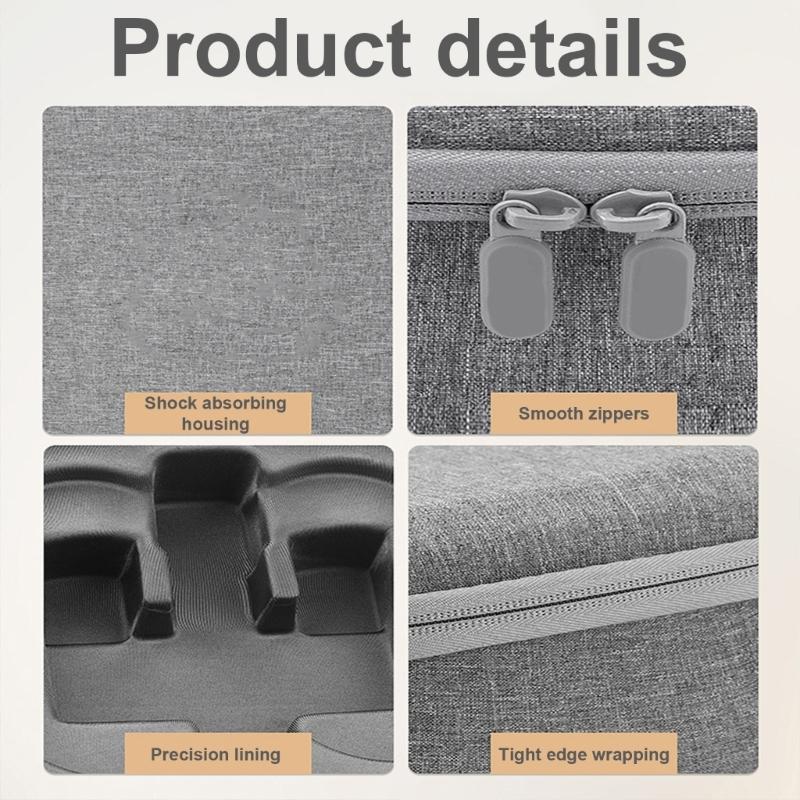 Bolsa de Armazenamento Portátil Organizador à Prova de Choque Estojo de Transporte para Viagem Caixa Contêiner Cinza para Acessórios de Drone Avata 2