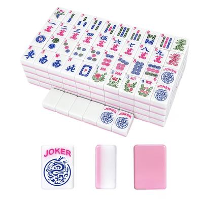 166 db Mini Amerikai 30 mm 2 Mahjong Kockával 4 Rétegű Gravírozott Mahjong