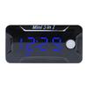 31GJ Motorbike Car Thermometer LED Digital Clock Multifunctional Temperature Voltmeter Gauge Electronic Clock for DC 8V-72V