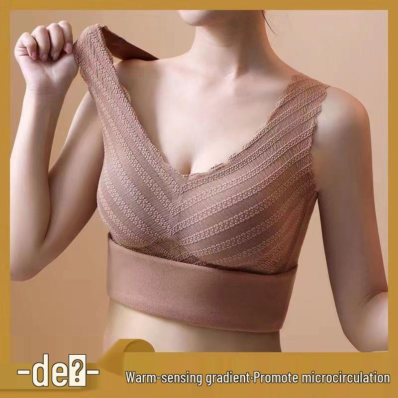 Sametová zimní teplá vesta: Dámská samoohřevná základní vrstva s hrudní vycpávkou