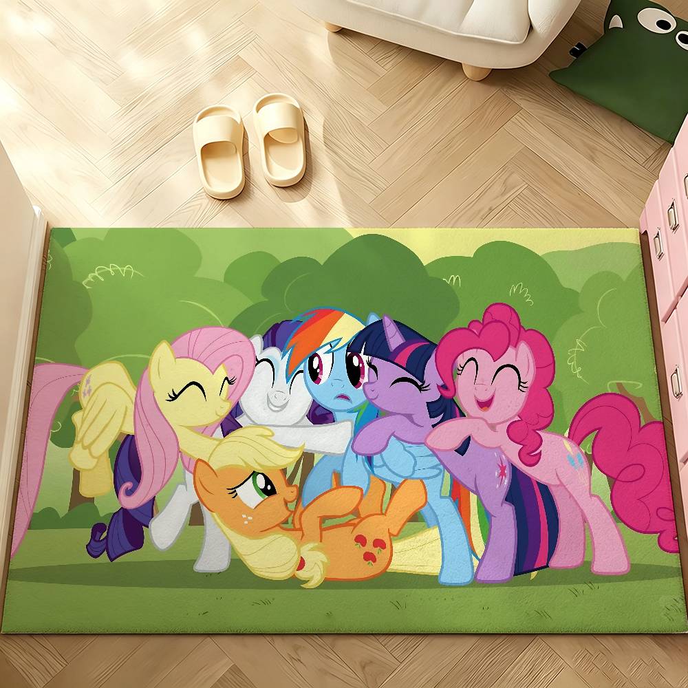 Cute M-My Little Pony-S Carpet Bathroom Anti-slip Mat Door Mat Home Decoration Mat Entrance Door Mat Scratch-resistant Door Mat