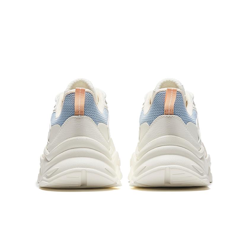 Anta Comfortable Simple Non-Slip Wear-Resistant Low-Top Casual Shoes Women sneaker White Blue 922448811-5