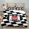 Besiktas Istanbul Voetbalclub 3-delige beddengoedset, Ideaal voor 1 dekbedovertrek en 2 kussenslopen, Perfect voor fan cadeau, Ideaal voor Slaapkamer, Studentenkamer