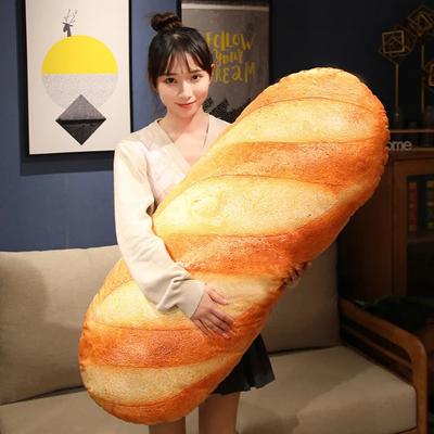 French Bread Plush Pillow Stuffed Food Plushie Peluche Party Prop Decor Sleeping Companion Man Gift Toy Girl Pillow Bed Support Waist Washable Pillow