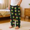 Children's Versatile Christmas  Print Pocket Plush Casual Pants Pajama Pants Home Pants