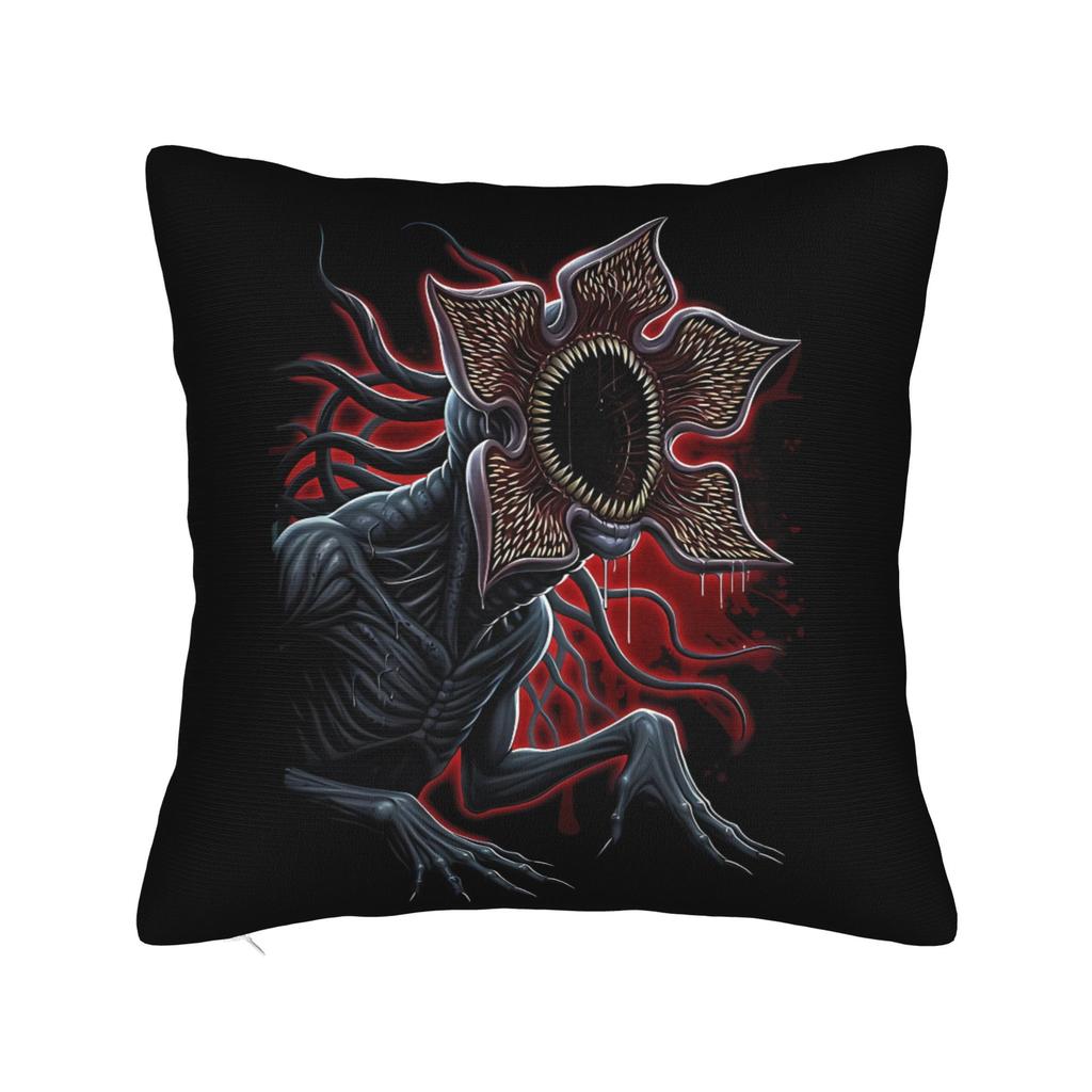 1Pc Flower-Faced Monster Throw Pillow Cover Polyester 2D Double-Sided Print For Sofa Bedroom Living Room Decor Horror Gift
