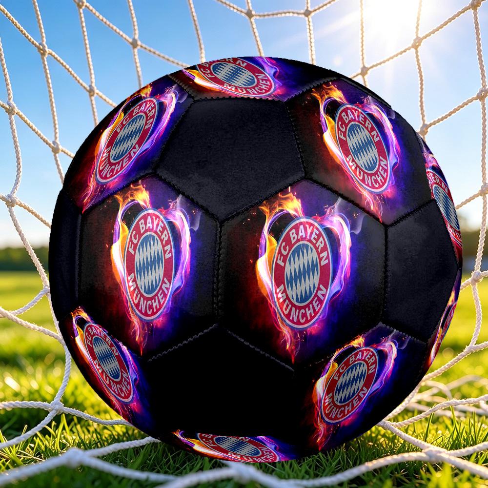 1 pz Pallone da Calcio Bayern Monaco Stemma Taglia Standard 5, Pallone da Calcio Resistente per Allenamento a Scuola Parco & Intrattenimento Quotidiano zq7148