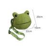 Plush Shoulder Bag Animal Shape Frog Crossbody Bag for Walking Party Girls
