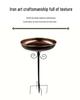 Cross-border Outdoor Garden Bird Feeder, Hummingbird Bath & Iron Art Decor