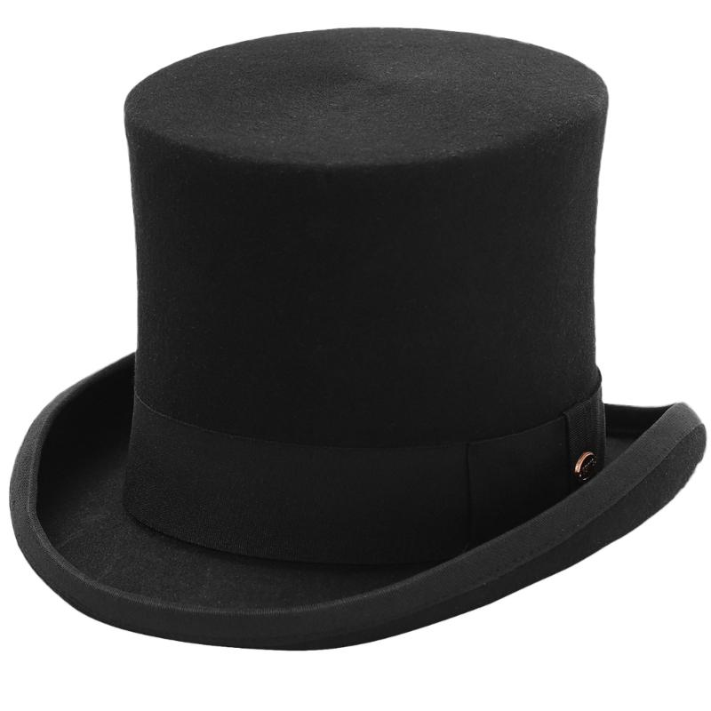 Adult Trilby Hat Breathable British Style Flat Top Hat Adult Festival Party Festival Formal Gathering Fedoras Hat