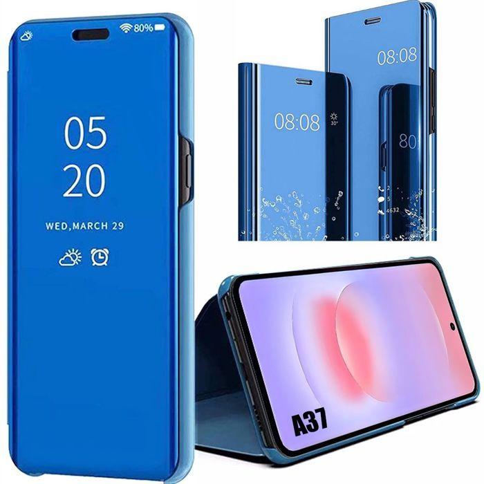 Case for Samsung Galaxy A37 5G, Smart View Front and Back Protection Anti-Scratch - Blue