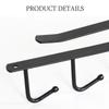6-hook Metal Frame Kitchen Supplies Hanger, Supplies Storage, Tie Hook
