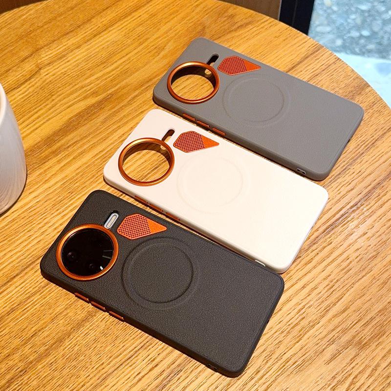 Redmi K80/K80 Pro Heat Dissipation & Magnetic Case, Poco F7 Pro Golden Armor Protective Cover