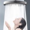 High-Pressure Wide Spray Rainfall Showerhead - Powerful Water Flow with Enhanced Coverage for Refreshing Home Shower Experience