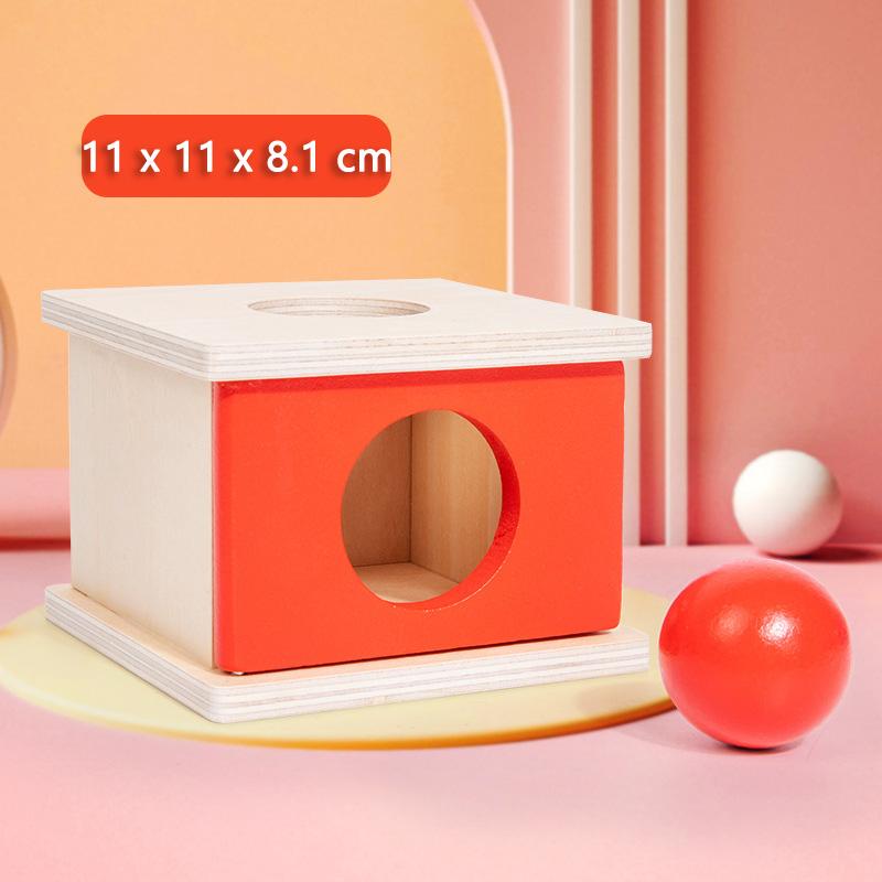 Holzobjekt Dauerhafte Box Montessori Spielzeug Baby Sortieren Zuordnen Box Ball Münze Sensorisch Dropsy Farbe Form Lernspiele Kind
