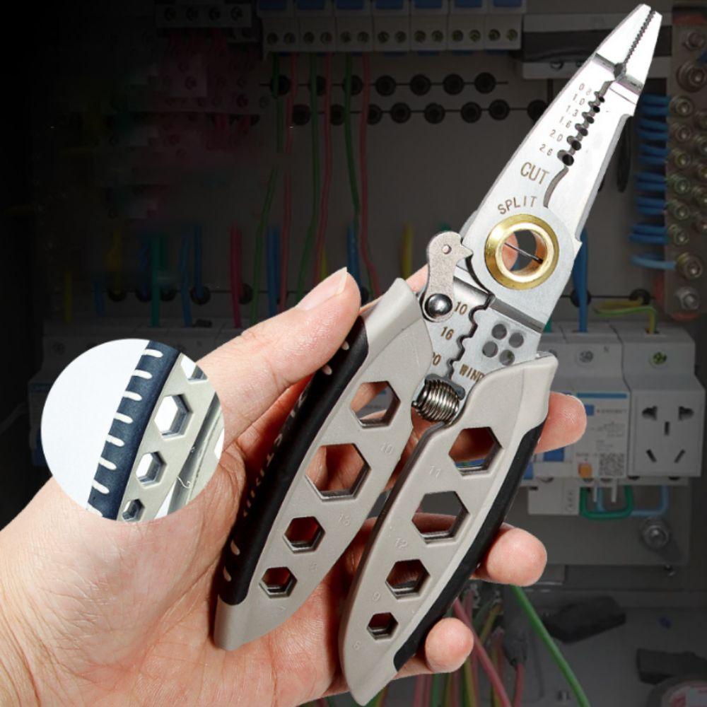 7 Inch Stripping Plier 16 in 1 Electrician Crimp Hand Tool Wire Stripper  Home