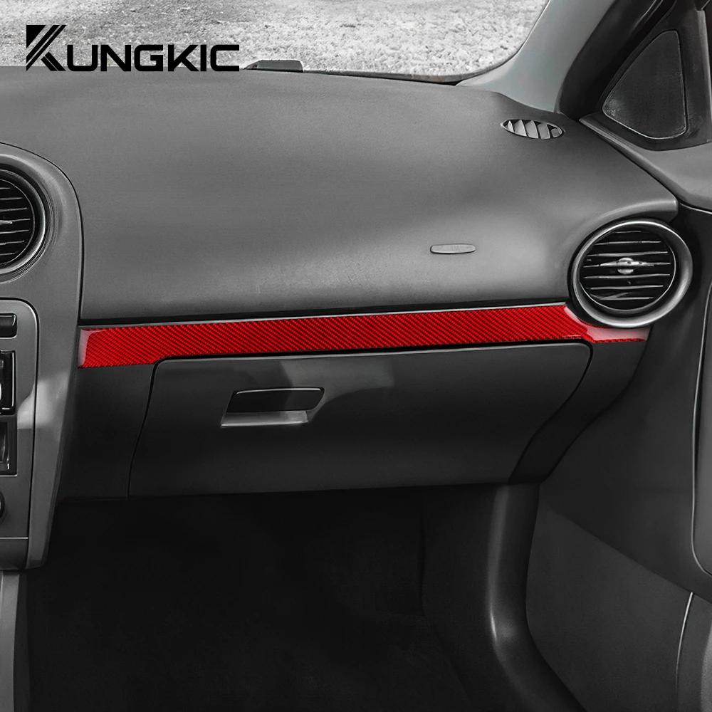Carbon Fiber Style Interior Sticker for Seat Ibiza 6L 2003-2008 LHD RHD Dashboard Trim Decal
