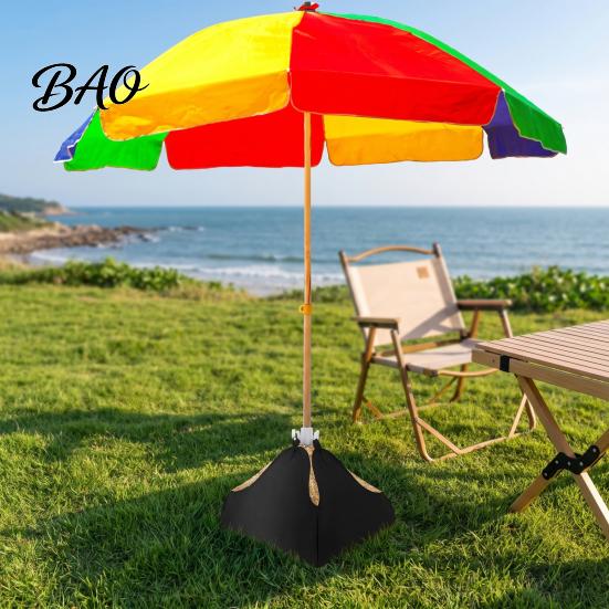 Portable Sand Weight for Parasol Beach Umbrella Base Weight, Fillable Bag Oxford Cloth Sandbag Heavy Duty Stand Outdoor Patio Garden Umbrellas Camping