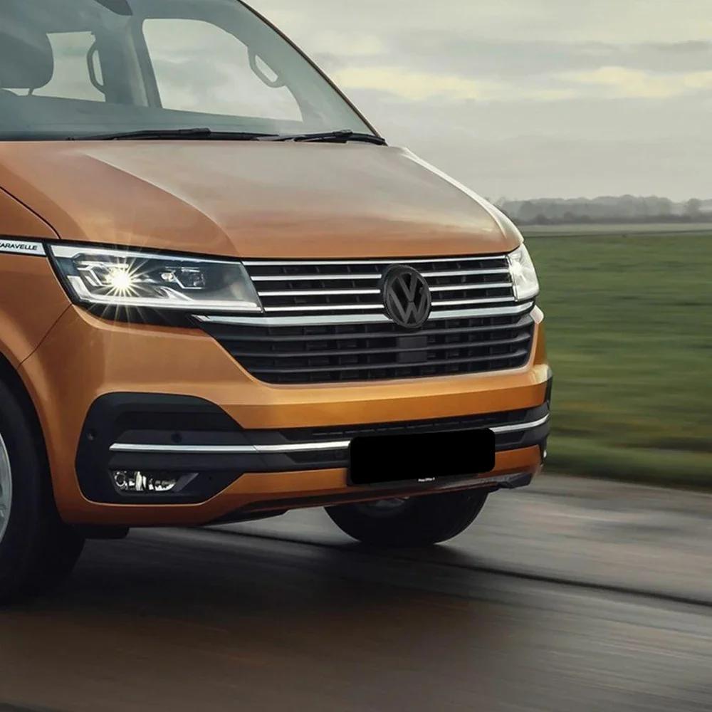 2025 Új Volkswagen Caravelle T6 2016-2019 ABS Polírozott Fekete Cserélhető Első Hűtőrács és Hátsó Csomagtartó Embléma Autóalkatrészek