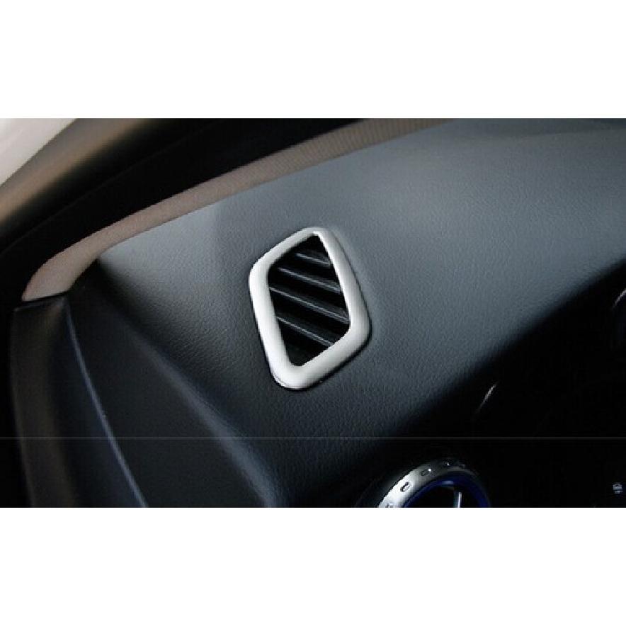 Dashboard Side Vent Overlay Cover 2PCS For Benz GLA CLA 2013- ABS Silver