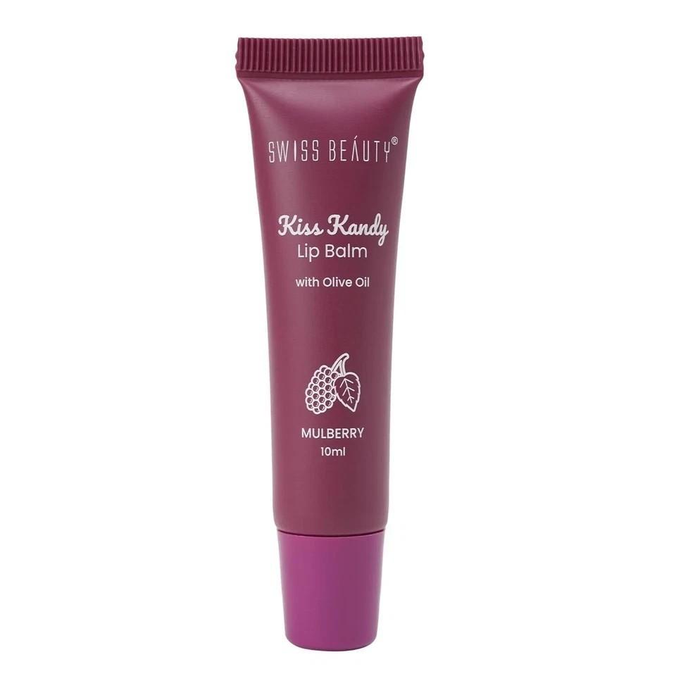 Swiss Beauty Kiss Kandy Lip Balm with Olive Oil Shade - Mulberry, 10ml