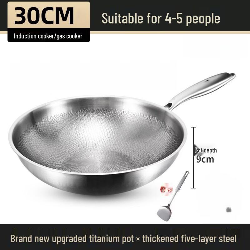 30cm Titanium Non-Stick Wok